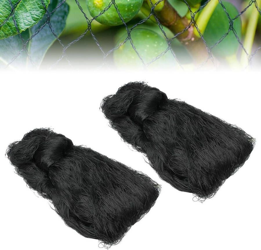 Volière beschermingsnet 2 stuks 75 m x 15 m gevogeltenet kippennet vijvernet vogelnet kattennet plantennet tuinnet maaswijdte 5 cm fruitbomen groenten Kattennet Balkon