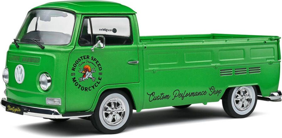 Volkswagen T2 Pick-up (Groen) (25 cm) 1 18 Solido {Modelauto Schaalmodel Miniatuurauto}