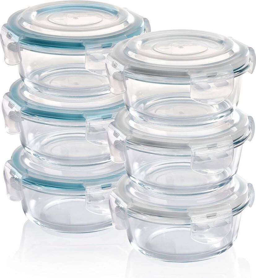 Voorraadcontainers van glas met deksels