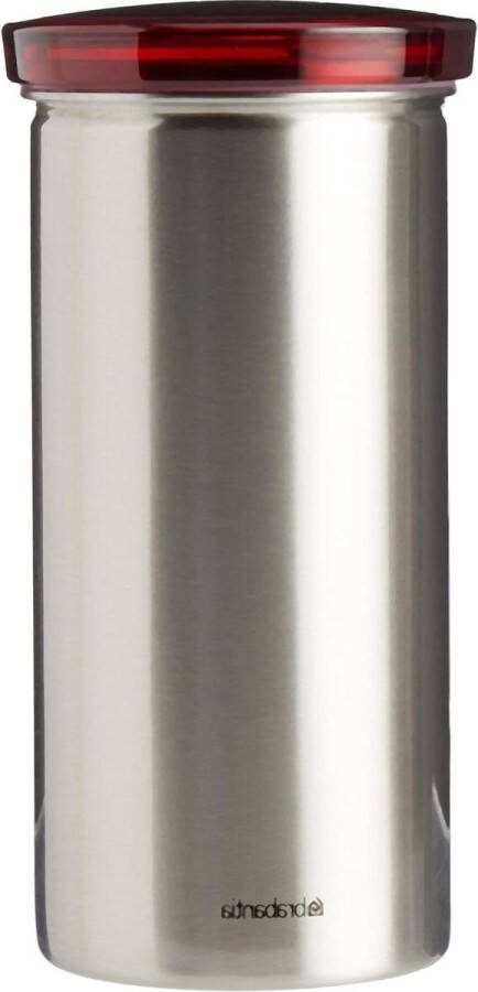 Voorraadpot voor 18 koffiepads Matt Steel FPP Red koffie opbergcontainer koffiepadhouder Voorraadbussen