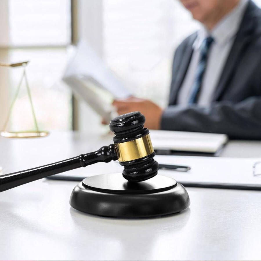 Voorzittershamer Houten Hamer Voorzittershamer Met Slagblok Veilinghamer