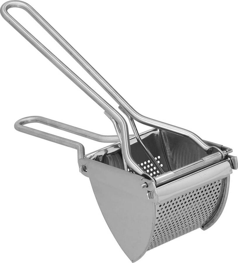VORLOU Roestvrijstalen handmatige aardappelpers Ricer Crusher voor romige pluizige aardappelpuree keukenaccessoire voor voedselrecepten 11x34in