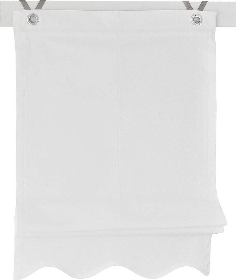 Vouwgordijn Ösenrollo Olivia grijs wit natuur lavendel 45 60 80 100 120 x 140 cm (b x h) ca. 100 x 140 cm