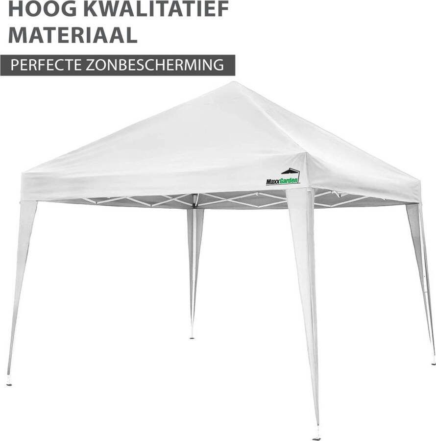 Vouwpaviljoen 3x3m Opvouwbaar incl. tas vouwpaviljoen tuintent partytent festivaltent Wit