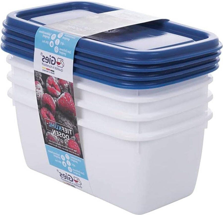 Vriezer Dozen 5 Stuks 1 L Multi kleuren One Size diepvriesdozen
