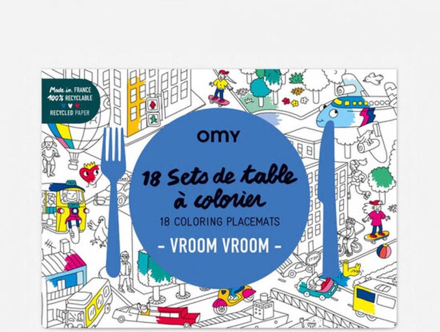 VROOM placemats – OMY – 28 x 30 cm Papier