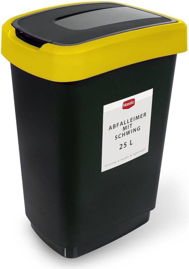 Vuilnisemmer met kanteldeksel vuilnisemmer 25 l met deksel vuilnisemmer schommeldeksel 25 l emmer met kanteldeksel 25 l vuilnisemmer plastic prullenmand met deksel