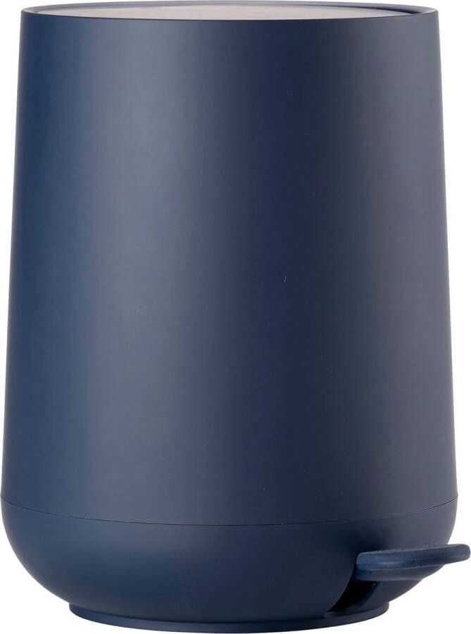 Vuilnisemmer voor badkamer cosmetica-emmer afvalemmer voor badkamer diameter 23 cm hoogte 29 cm inhoud 5 liter koningsblauw