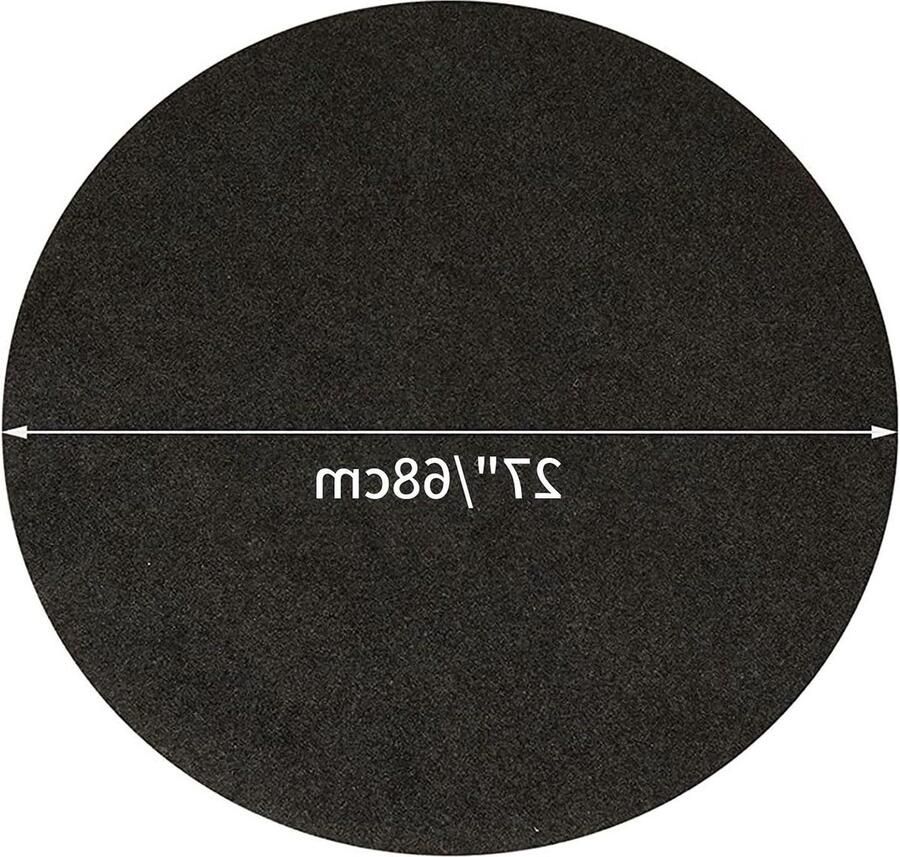 Vuurkorf 27 inch vuurvaste mat voor onder vuurplaats ronde beschermmat voor terras hout gras betonbescherming