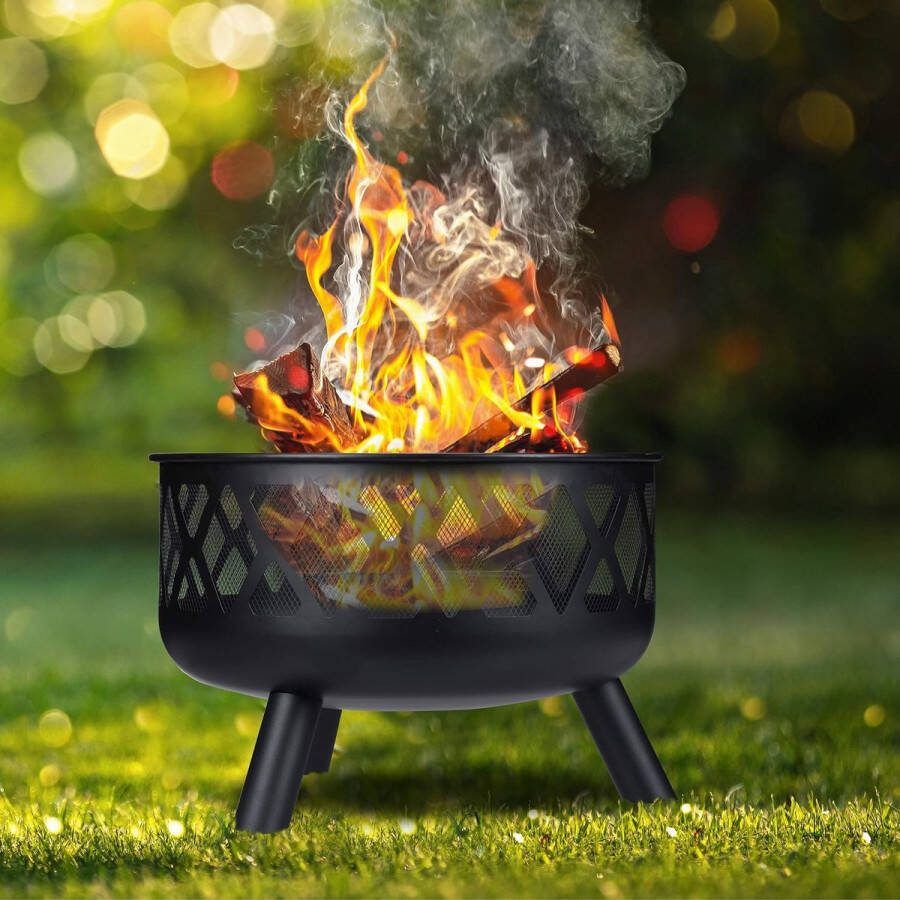 Vuurschaal voor buiten voor tuin terrassen vuur buiten voor zomer en vuur verwarmingspan zwart