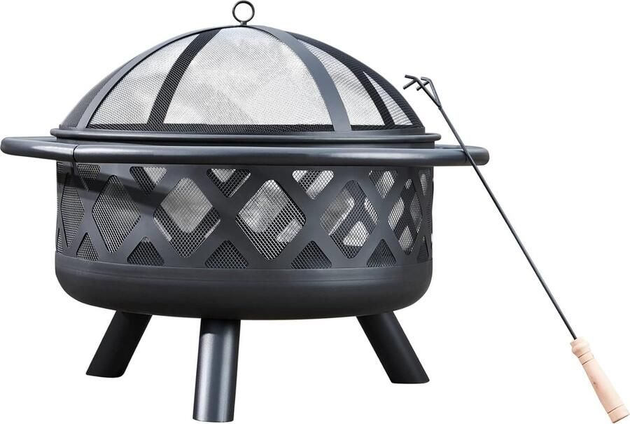 Vuurschaal voor buiten voor tuin terrassen vuur buiten voor zomer en vuur verwarmingspan zwart
