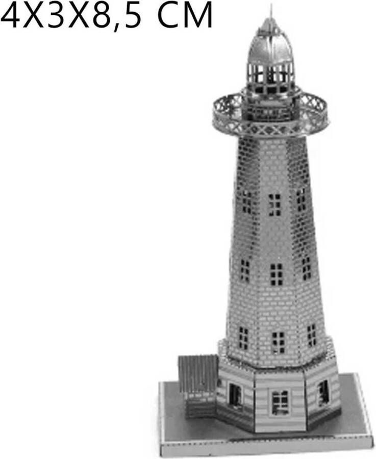 Vuurtoren 3D Metalen Miniatuur Bouwpakket Schaalmodel Puzzel