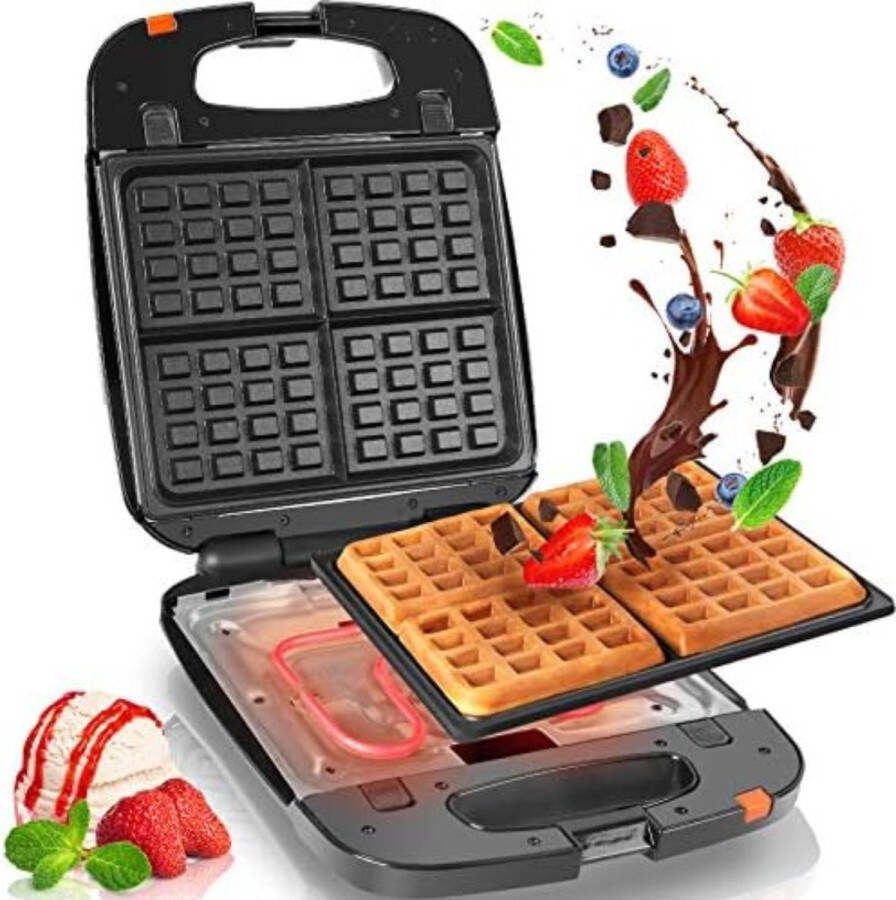 Wafelijzer met Verwisselbare Platen Wafelijzer met Uitneembare Platen