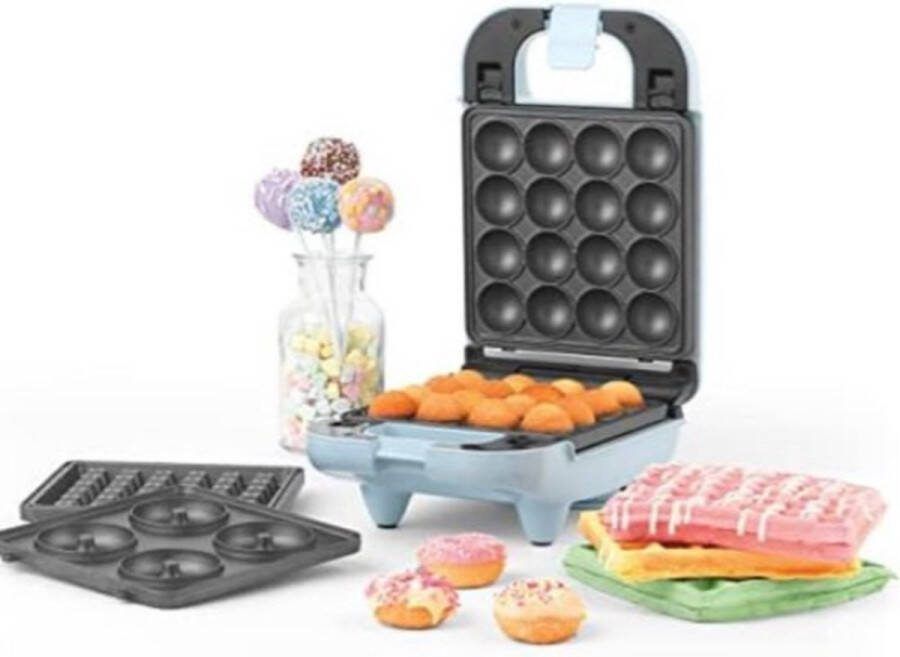 Wafelijzer met Verwisselbare Platen Wafelijzer met Uitneembare Platen Wafelijzer 3-in-1
