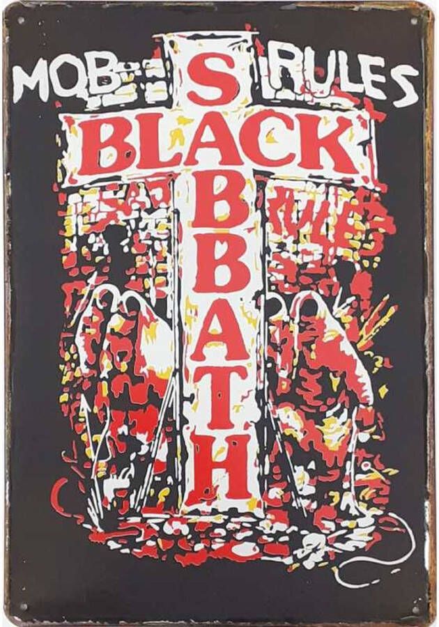 Wandbord Concert Bord Black Sabbath Mob Rules