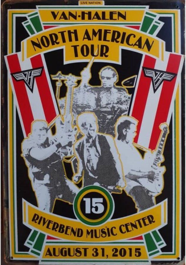 Wandbord Concert Bord Van Halen North American Tour 2015