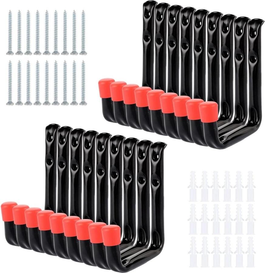 Wandhaken zware belasting 18 stuks Voor ladders en gereedschap