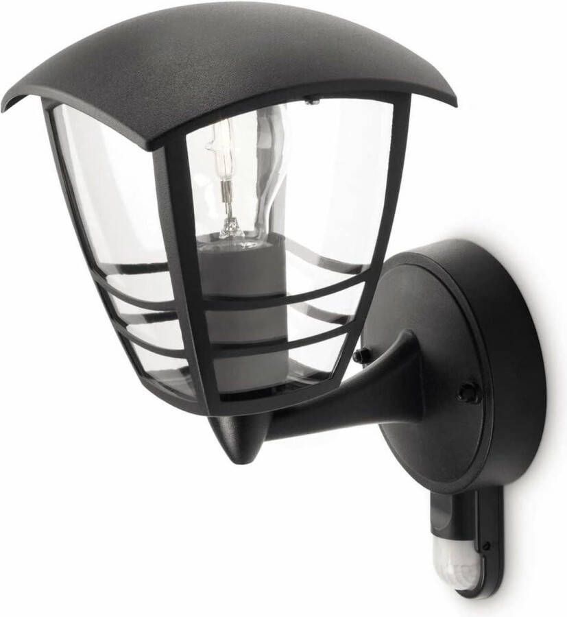 Wandlamp Buiten E27 Spatwaterdicht Zwart 60W Creeklamp Muurlamp
