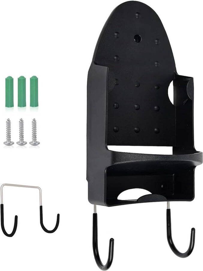 Wandmontage Strijkplank Hanger Elektrische Ijzer Houder Rack Huishoudelijke Badkamer Plank Max 5 Inch Breedte Zwart Strijkplank