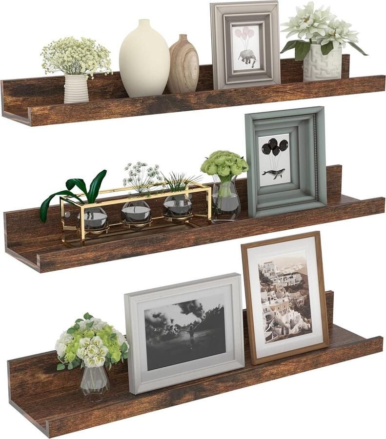 Wandplank 60 cm Zwevende plank Fotolijst voor woonkamer keuken