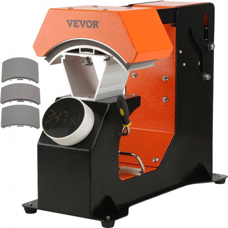 Warmte Persmachine Transferpers Hittepers Hat Heat Press Hat Heat Press 3 verwarmingskussens Sublimatieoverdracht 350W