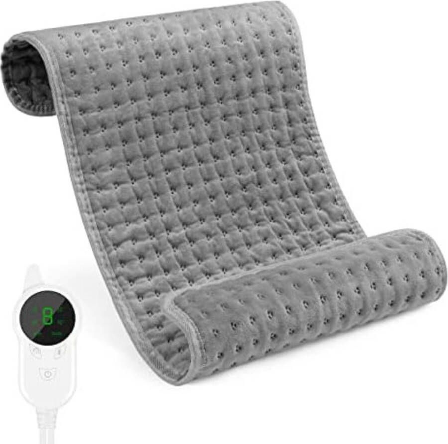 Warmtekussen met 9 Temperatuurinstellingen Snelle verwarming enAautomatische Uitschakeling 30 x 60 cm