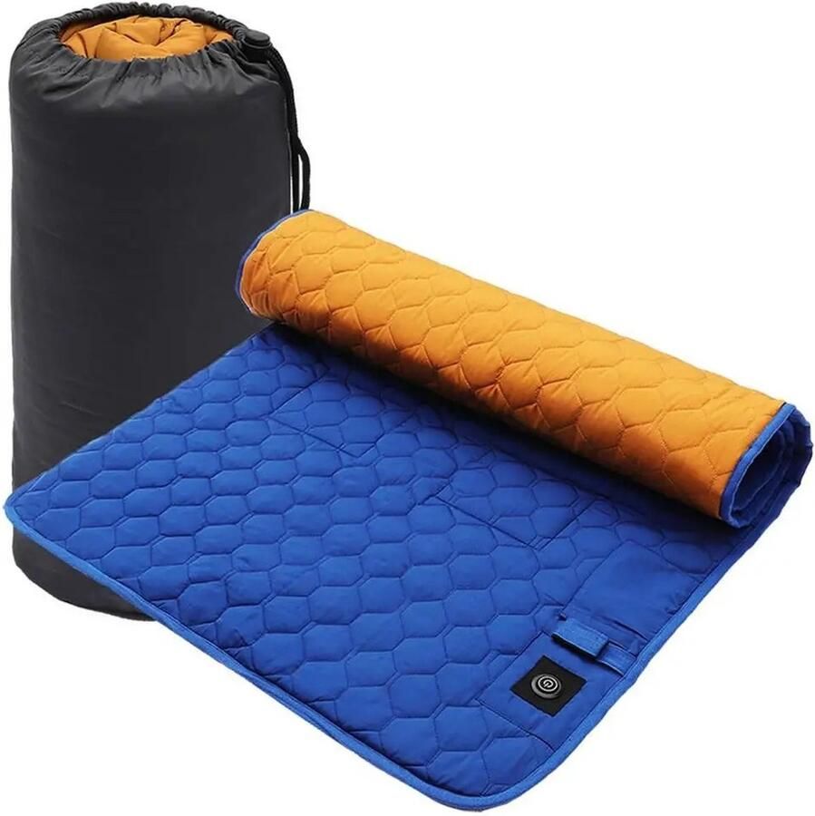 Warmtemat Verwarmingsmat 7 Zones Usb Verwarming Slapen Winter Outdoor Camping Verwarmd Verdikt Matras 3 standen 38 Tot 65 graden Yoga Mat