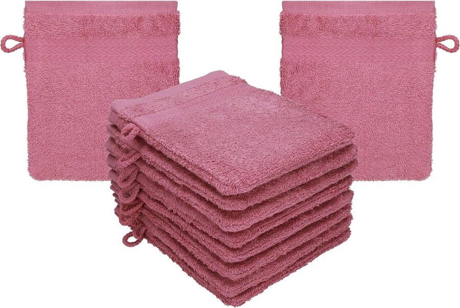 Washandschoenen 10-delig badstof washandje gezicht reinigen van 100% katoen babywashandje bessen