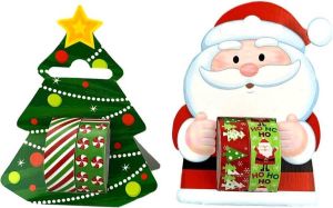 Washi tape Set van 2 Kerstman en Kerstboom Kerst Christmas New Year Oud & Nieuw Holiday Gift Present