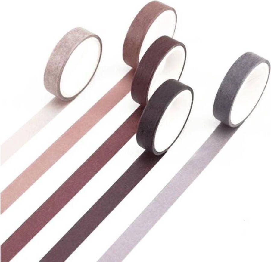 Washi Tape set van 5 rollen Autumn Colors Masking Tape