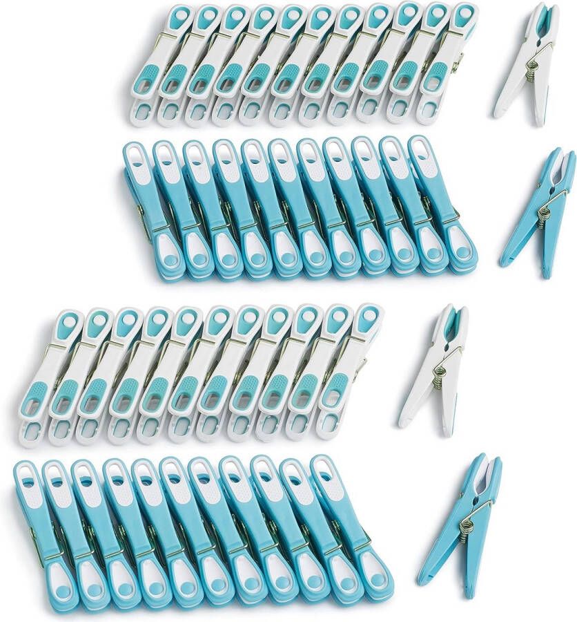 Wasknijpers Dot Ecoline (48 stuks blauw-wit wit) van culiclean