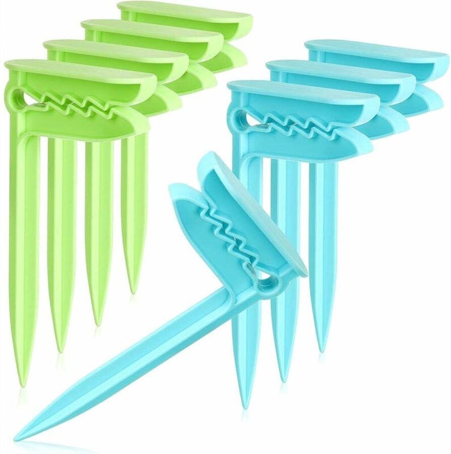 Wasknijpers Strandlaken Anti Windknijpers voor Op Strandstoel Kunststof voor Strandlakens Strandhanddoek Picknickdeken Handdoekhouder Ideaal voor Strand Reizen Kamperen en Meer 15.4x7.7x3cm 8 Stuks