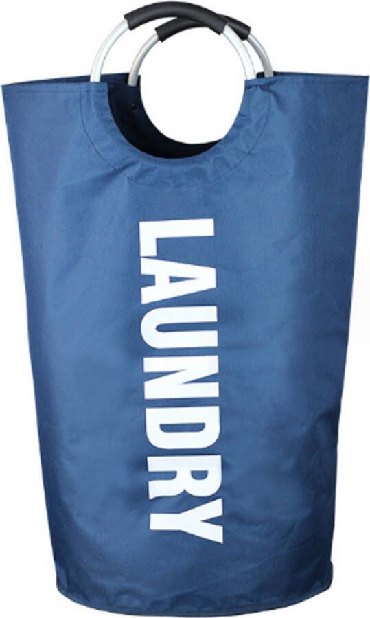 Laundryshop.nl Wasmand – Waszak – Laundry basket Opvouwbaar – 81L Blauw