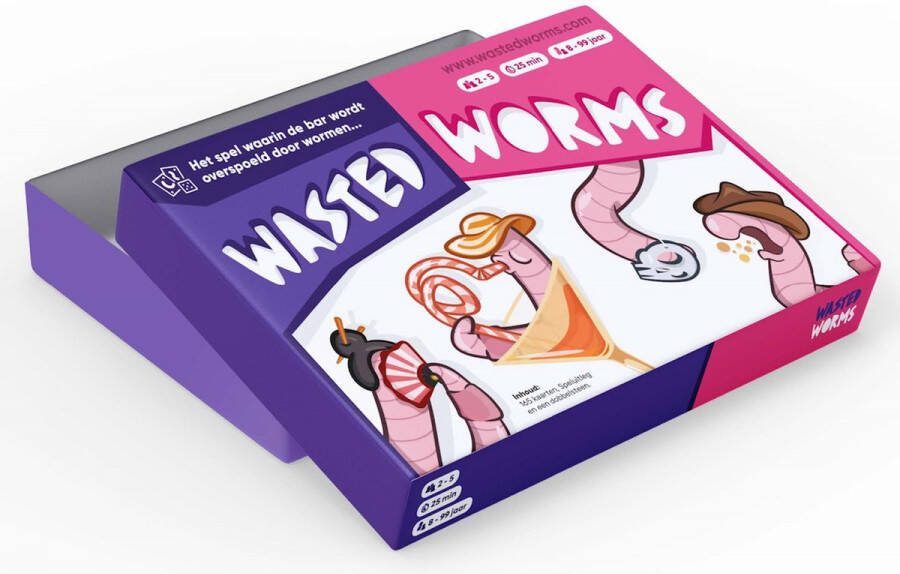 Wasted Worms hét kaartspel NL