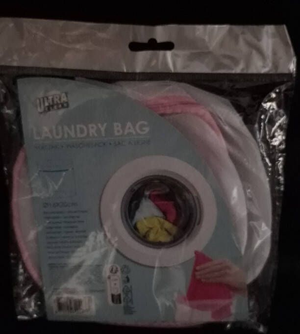 Waszakken voor Wasgoed Waszak rond 16x20 cm wit Wasnetje Waszak laundry bag