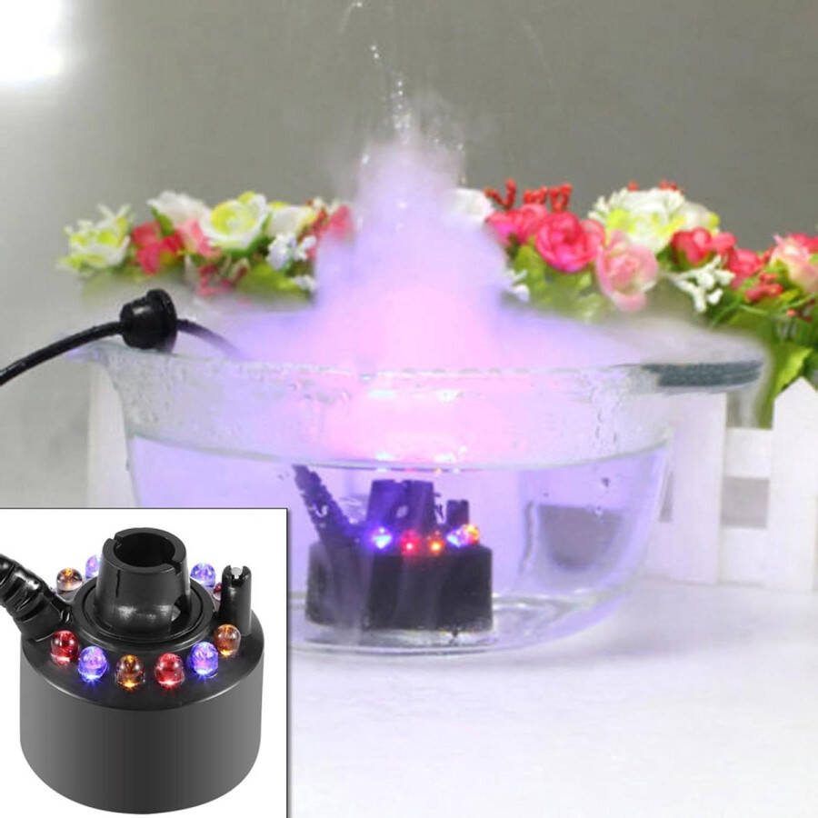 Water Fountain Mist Maker with Power Adapter Stunning Mist Effect Humidifier for Aquarium Indoor and Outdoor