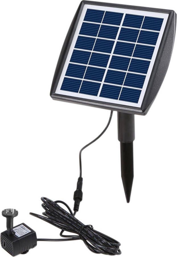 Water Pump Fountain Pump Solar Pump 200 L-H 6 V-2 W with Solar Panel 4 Adjustable Nozzles for Aquarium Small Pond Garden Decdeal