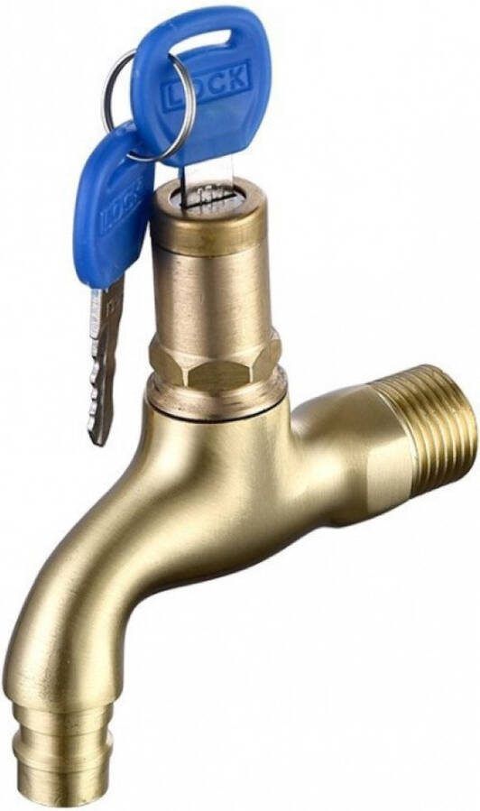 Water-Safe tapkraan 1 2 Waterkraan Buitenkraan met Slot Buitenkraan met slot lengte 10cm inclusief 2 sleutels Buitenkraan 1 2 Beveiliging en anti-diefstal