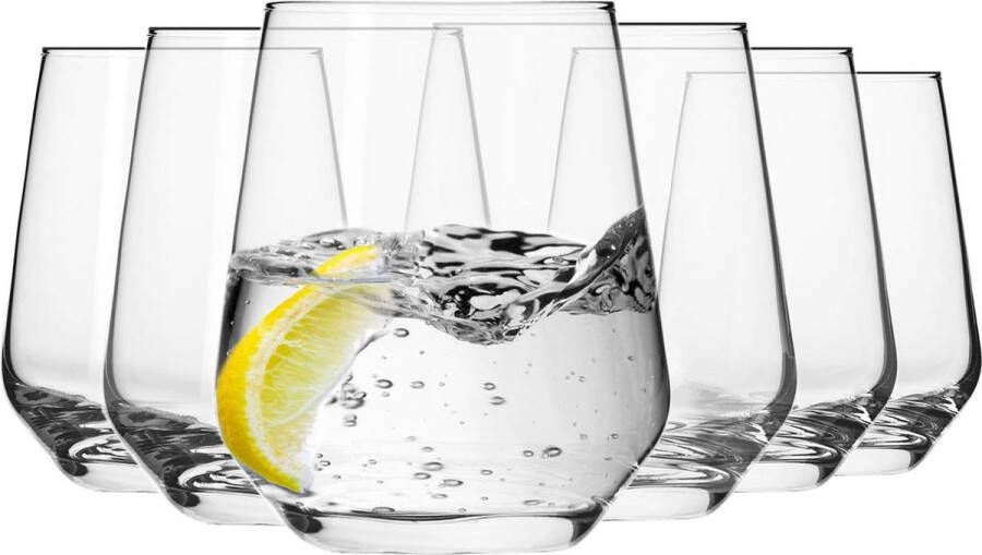 Water Sap Tumbler Drinkglazen Set van 6 400 ml Splendour Collectie Perfect voor Thuis Restaurants en Feesten Vaatwasser Veilig