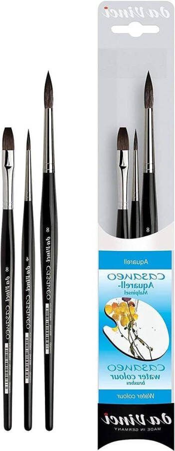 Watercolor Series 5386 Casaneo penseelset 3 penselen set New Wave Synthetics