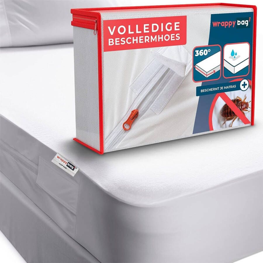 Waterdichte Matrashoes Integrale anti-allergeen en -mijt hoes Matrasbeschermhoes zonder chemicaliën Zacht en comfortabel katoenen oppervlak OEKO-TEX 100