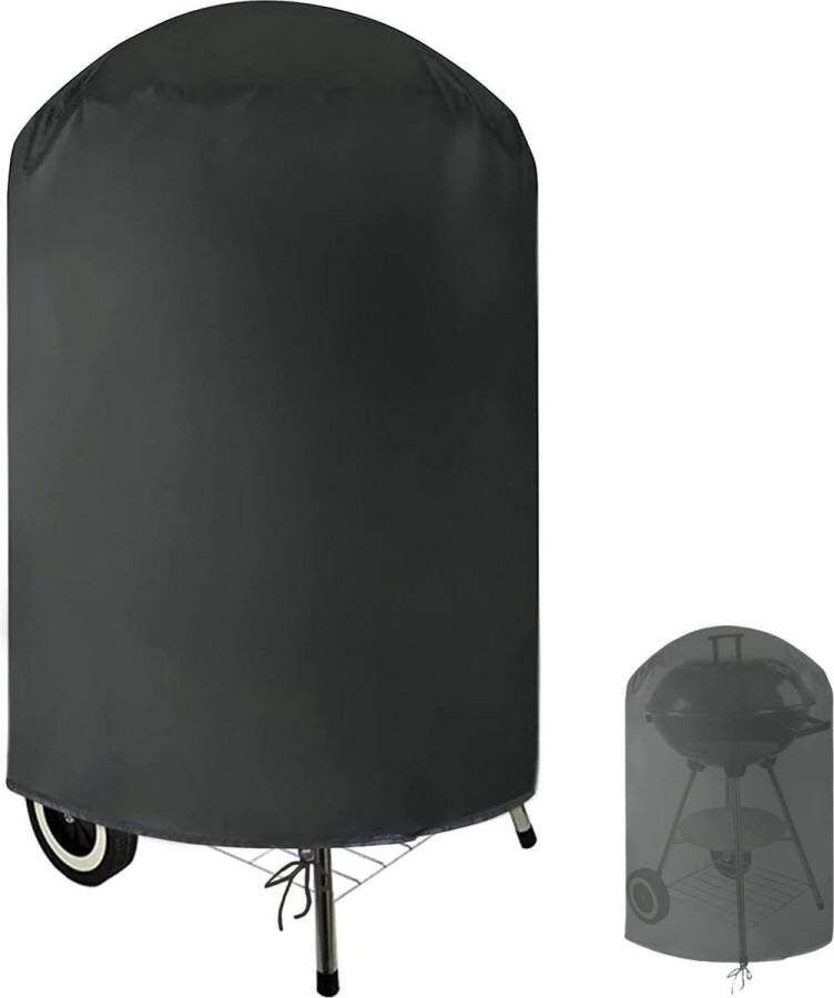 Waterdichte ronde barbecuehoes voor waterkoker zwaar belastbare gasbarbecuehoes 58 x 77 cm zwart BBQ hoes
