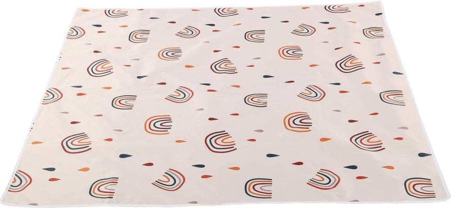 Waterdichte vloermat speelmat kinderstoel kruipkussen Baby eetkamerstoelmat waterdichte vloerbeschermer Baby babybeschermingskussen Outdoor picknickkussen 110*110CM SMT105-EF345