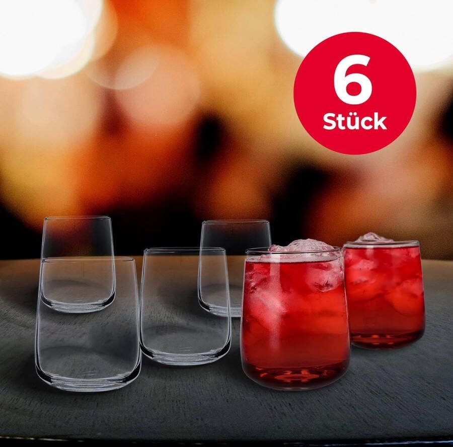 Waterdrinkglazen Cocktailglazen set van 6