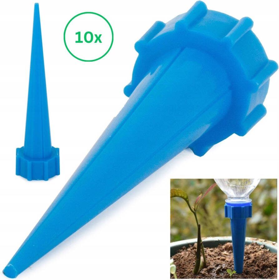 Waterdruppelaar 10 stuks Blauw en Groen tot 1 5 liter Bewateringssysteem Watergeefsysteem Water Druppelaar Irrigatiesysteem Druppelsysteem