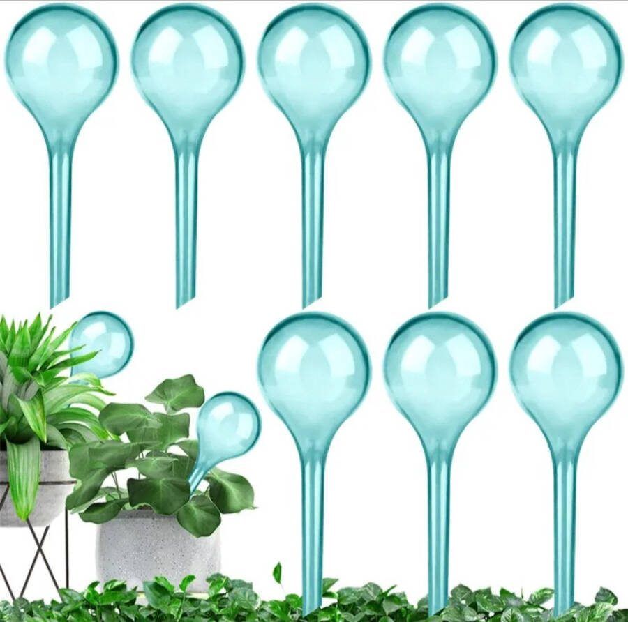 Waterdruppelaar set van 10 stuks voor planten blauw Waterdruppelaar voor kamerplanten – Waterbol Waterdruppelaar voor planten Watergeefsysteem