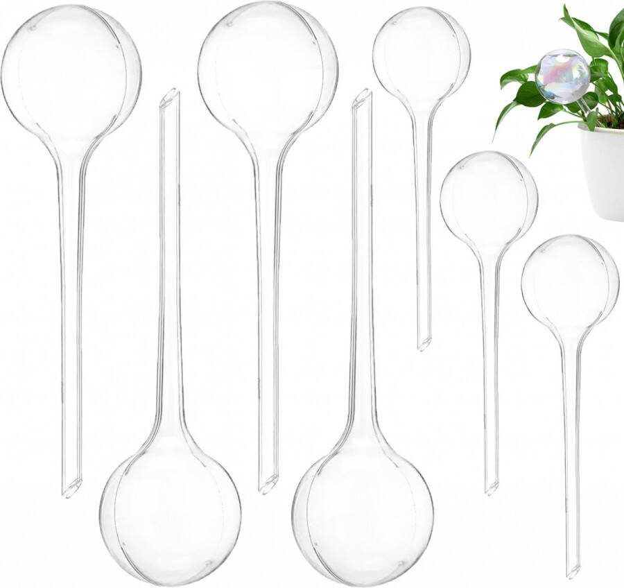 Waterdruppelaar voor Planten Set van 7 Waterdruppelaars 27CM Ø8CM 13CM Ø5CM Watergeefsysteem tot 2 weken Waterbol Irrigatiesysteem Watergever 300ml 70ml Waterbol Beregening voor kamerplanten Watergever