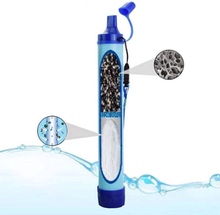 Allesvoordeliger waterfilter 1500 liter actieve filter outdoor survival waterfilter