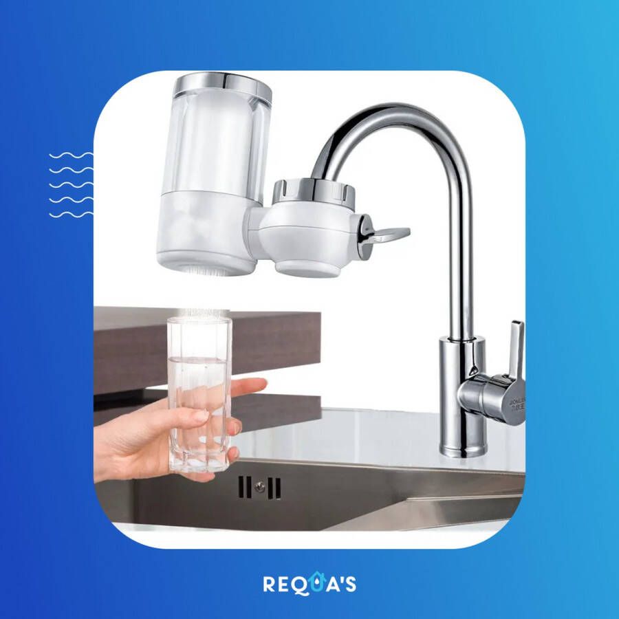 Waterfilter doorzichtig kraanfilter| keramisch keukenkraan filter waterzuiveraar waterontharder + 1 filter