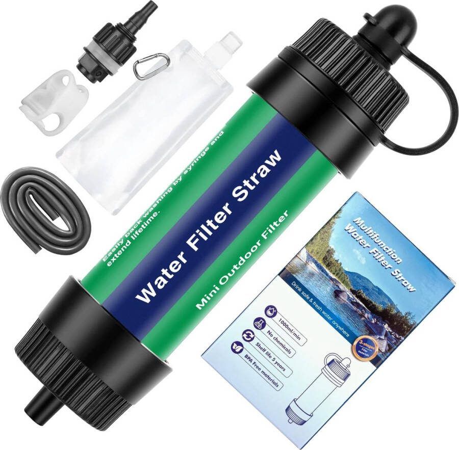 Waterfilter Survival Waterfilter Outdoor Waterzuiveringsapparaat Waterzuivering Outdoor Survival Kit